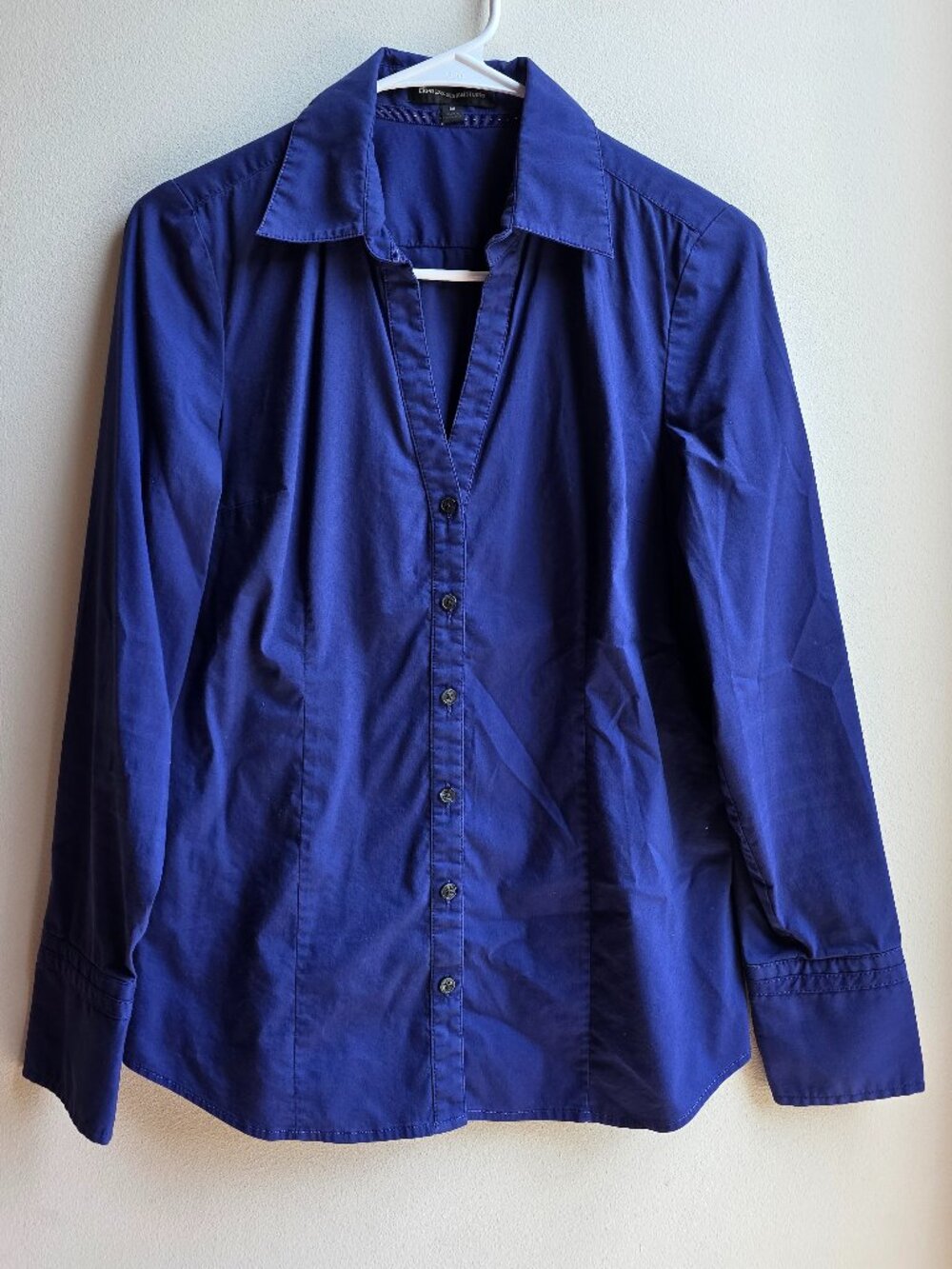 Express Design Studio Deep Purple Button Down Shirt Size Medium